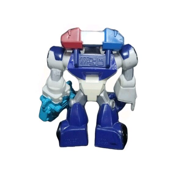 2013 Transformers Rescue Bots Action Figure Chase The Police Bot 3.5” Loose - Picture 3 of 4